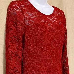 Maurices | Lace Dress Red | Size M